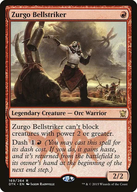 Zurgo Bellstriker, Magic card DTK 169 — Dragons of Tarkir set