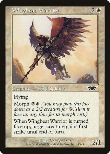 Guerrier ailebat, carte Magic LGN 29 — extension Légions
