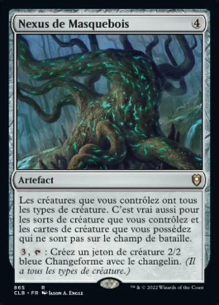 Nexus de Masquebois, carte Magic CLB 865 — extension Commander Légendes : la bataille de la Porte de Baldur