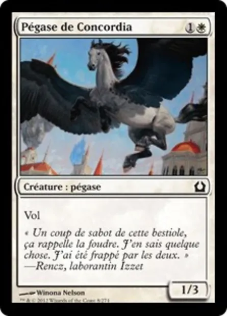Pégase de Concordia, carte Magic RTR 8 — extension Retour à Ravnica