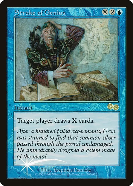 Éclair de génie, carte Magic JGP 2 — extension Judge Gift Cards 1998
