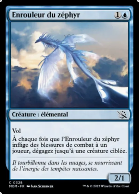 Enrouleur du zéphyr, carte Magic MOM 328 — extension L'invasion des machines
