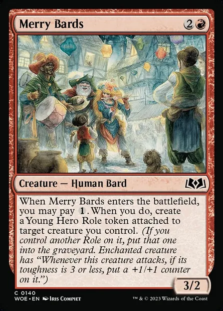 Merry Bards, Magic card WOE 140 — Wilds of Eldraine set