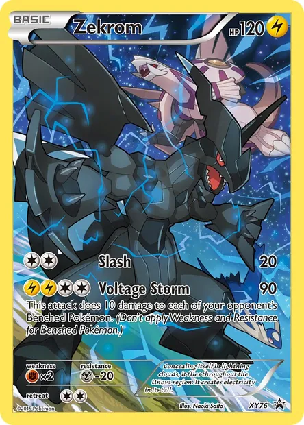 Zekrom, Pokémon card XY 76 — XY Black Star Promos set