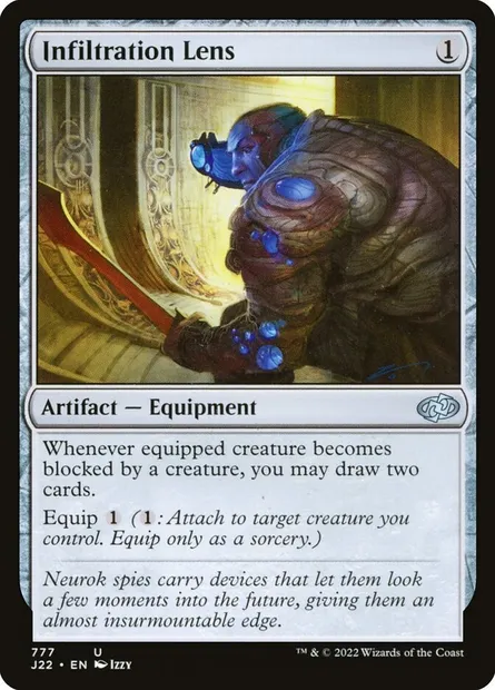 Infiltration Lens, Magic card J22 777 — Jumpstart 2022 set