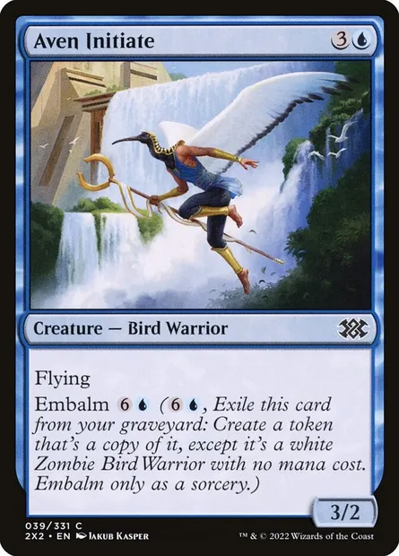 Aven Initiate, Magic card 2X2 39 — Double Masters 2022 set