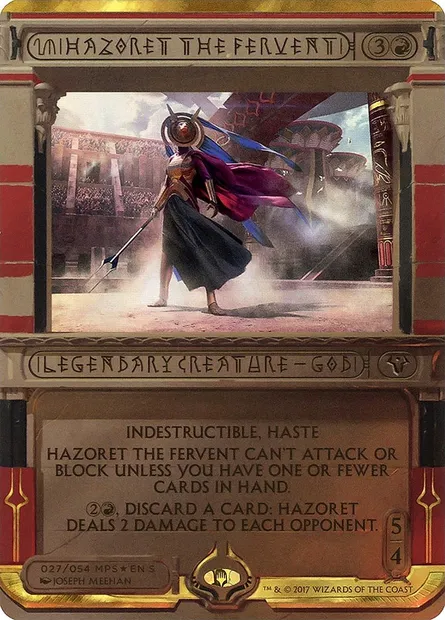 Hazoret la Fervente, carte Magic MP2 27 — extension Amonkhet Invocations