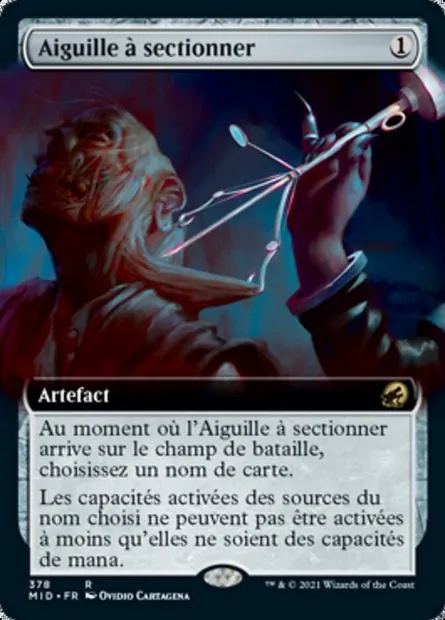 Aiguille à sectionner, carte Magic MID 378 — extension Innistrad : chasse de minuit