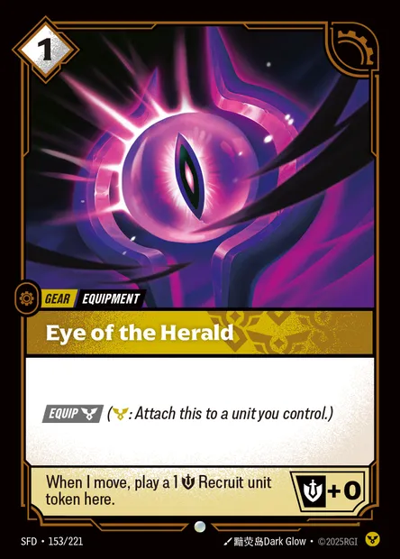 Eye of the Herald, carte Riftbound SFD 153 — extension Spiritforged