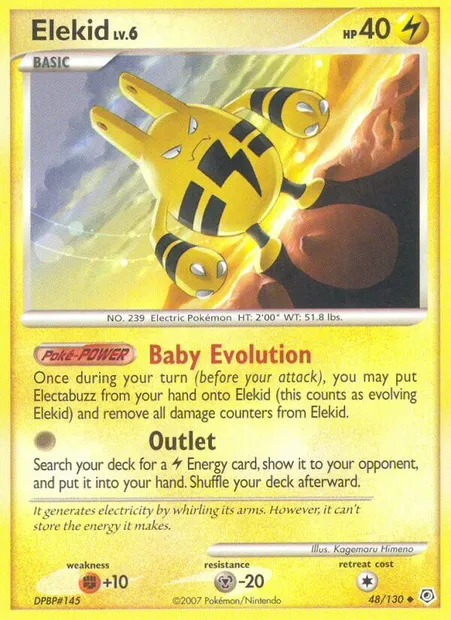 Elekid, Pokémon card DP 48 — Diamond & Pearl set