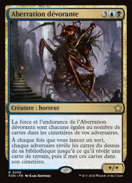 Aberration dévorante, carte Magic FDN 238 — extension Foundations