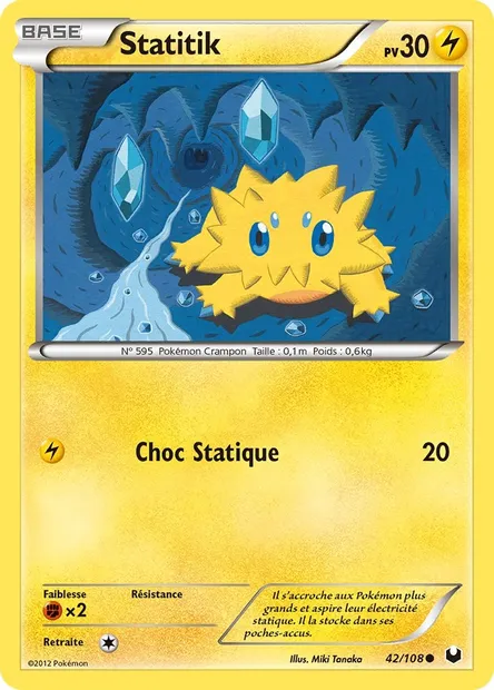 Statitik, carte Pokémon DEX 42 — extension Explorateurs Obscurs