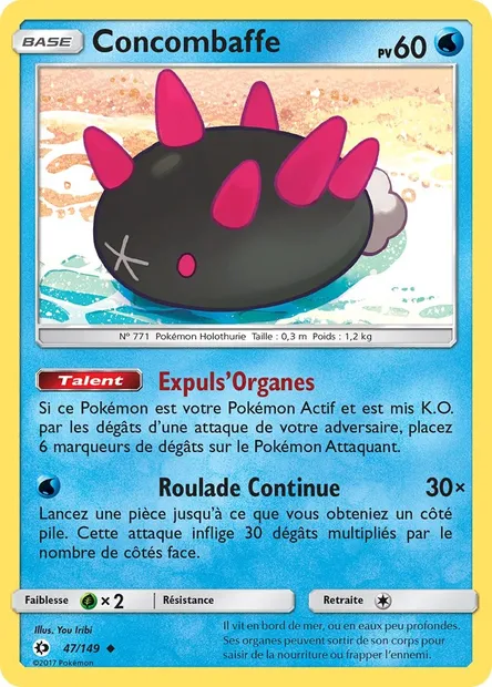 Concombaffe, carte Pokémon SUM 47 — extension Soleil et Lune