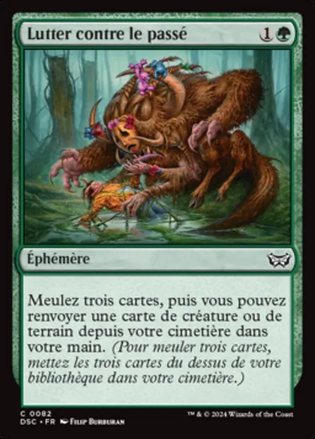 Lutter contre le passé, carte Magic DSC 82 — extension Duskmourn: House of Horror Commander