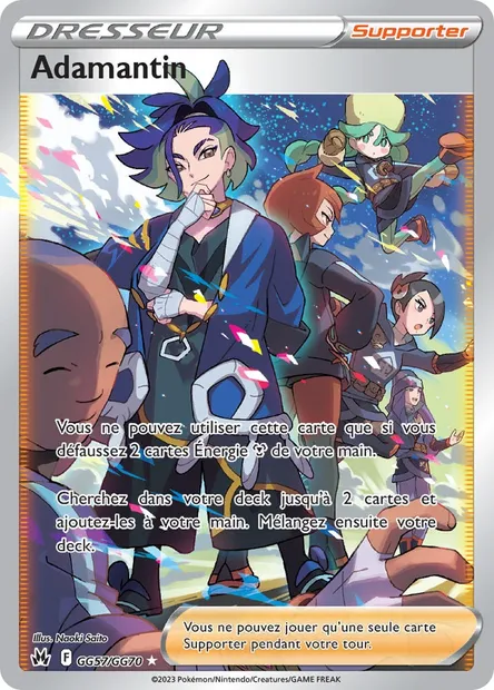Adamantin, carte Pokémon CRZ GG57 — extension Zénith Suprême