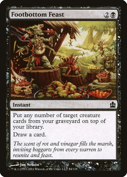Footbottom Feast, Magic card CMD 84 — Commander 2011 set