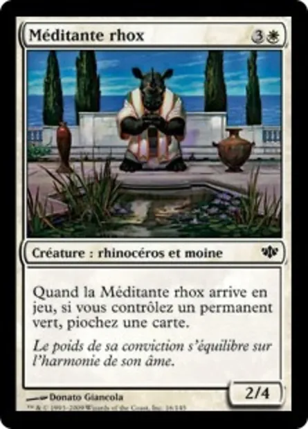 Méditante rhox, carte Magic CON 16 — extension Conflux