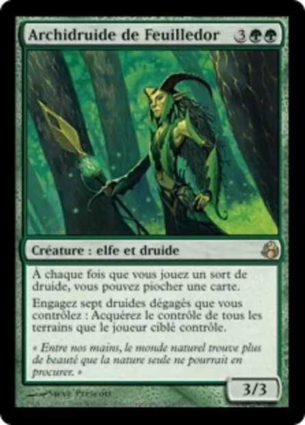 Archidruide de Feuilledor, carte Magic MOR 124 — extension Leveciel