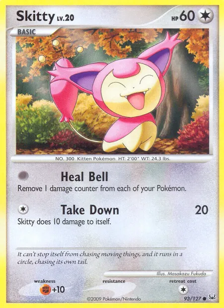 Skitty, Pokémon card PL 93 — Platinum set