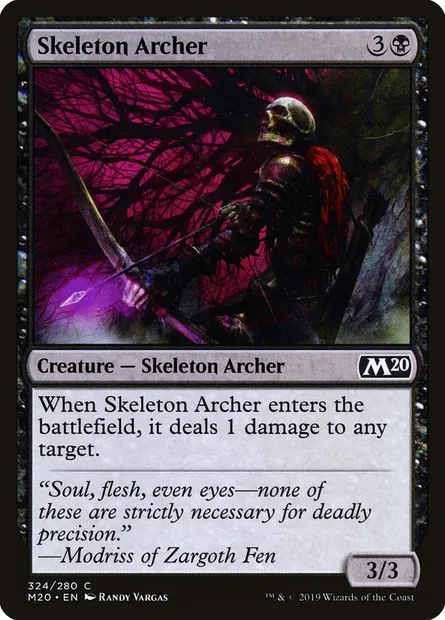 Skeleton Archer, Magic card M20 324 — Core Set 2020 set
