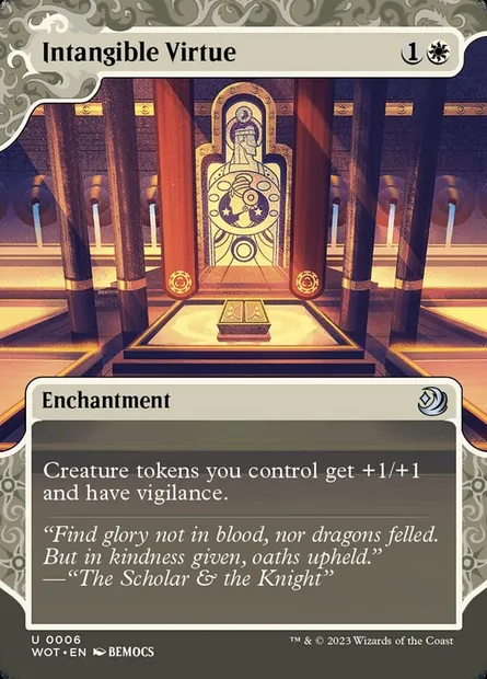 Intangible Virtue, Magic card WOT 6 — Wilds of Eldraine: Enchanting Tales set