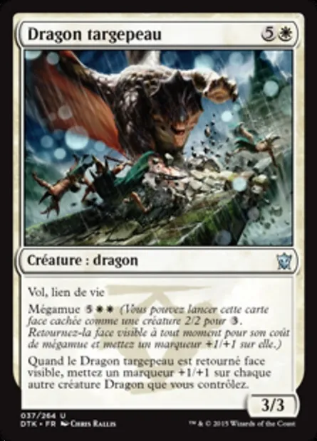 Dragon targepeau, carte Magic DTK 37 — extension Les Dragons de Tarkir