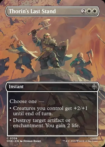 Thorin's Last Stand, Magic card HOB 209 — The Hobbit set
