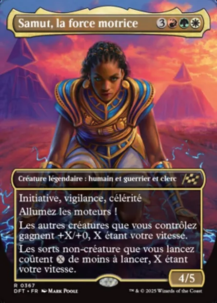 Samut, la force motrice, carte Magic DFT 367 — extension Aetherdrift