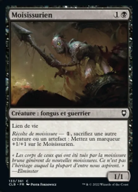 Moisissurien, carte Magic CLB 133 — extension Commander Légendes : la bataille de la Porte de Baldur