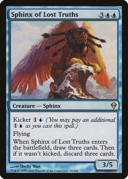 Sphinx of Lost Truths, Magic card ZEN 69 — Zendikar set