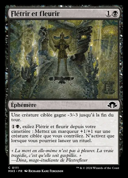Flétrir et fleurir, carte Magic MH3 111 — extension Modern Horizons 3