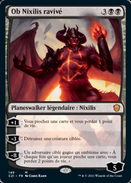 Ob Nixilis ravivé, carte Magic C21 149 — extension Commander 2021