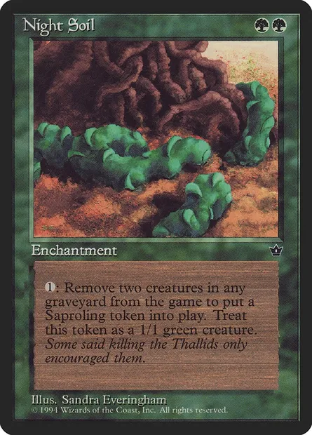 Night Soil, Magic card FEM 71a — Fallen Empires set