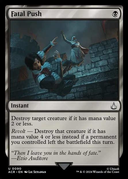 Fatal Push, Magic card ACR 90 — Assassin's Creed set