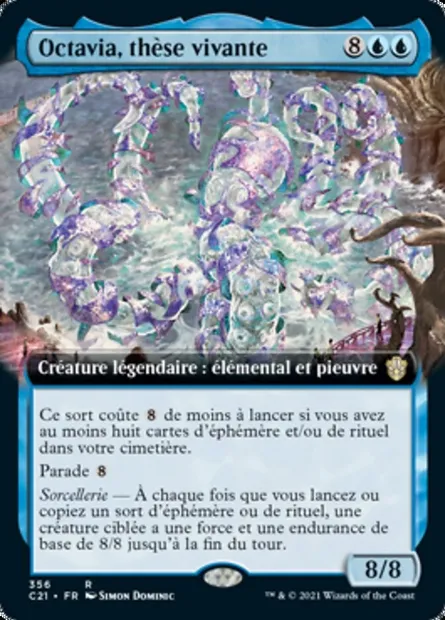 Octavia, thèse vivante, carte Magic C21 356 — extension Commander 2021