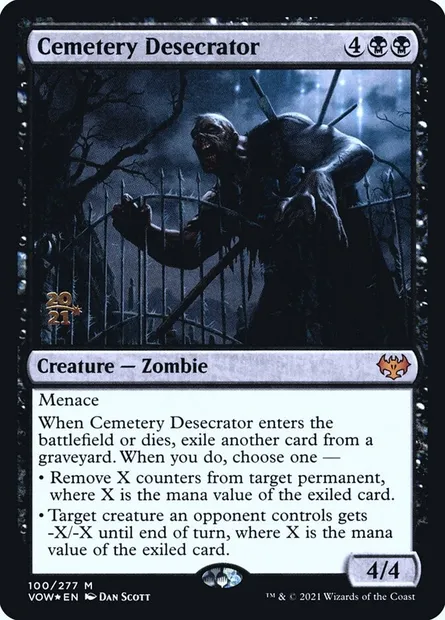 Cemetery Desecrator, Magic card PVOW 100s — Innistrad: Crimson Vow Promos set
