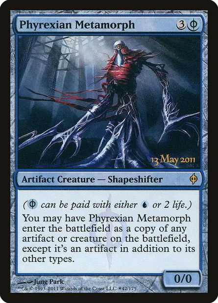 Phyrexian Metamorph, Magic card PNPH 42★ — New Phyrexia Promos set