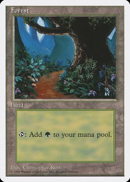 Forêt, carte Magic ITP 66 — extension Introductory Two-Player Set