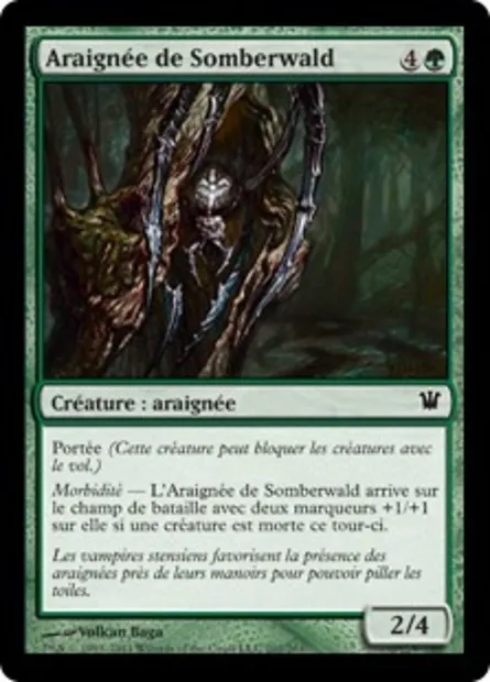 Araignée de Somberwald, carte Magic ISD 202 — extension Innistrad