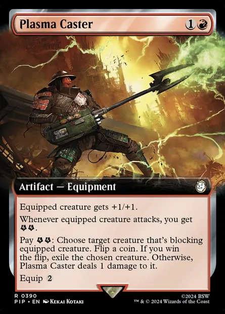 Plasma Caster, Magic card PIP 390 — Fallout set