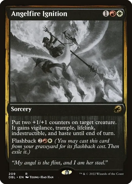 Angelfire Ignition, Magic card DBL 209 — Innistrad: Double Feature set