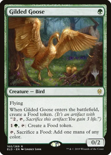 Gilded Goose, Magic card PELD 160p — Throne of Eldraine Promos set