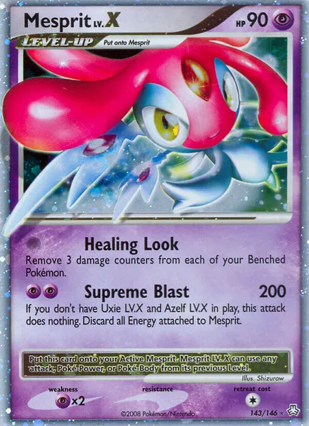 Mesprit, Pokémon card LA 143 — Legends Awakened set