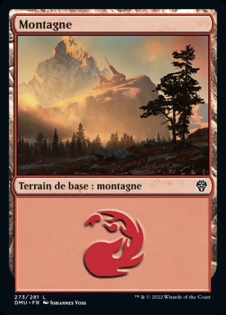 Montagne, carte Magic DMU 273 — extension Dominaria Uni