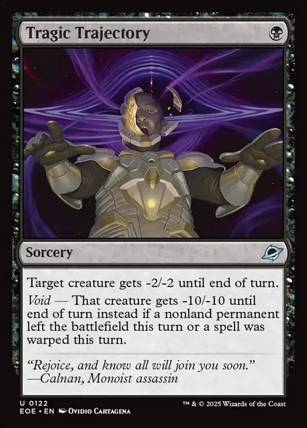 Tragic Trajectory, Magic card EOE 122 — Edge of Eternities set
