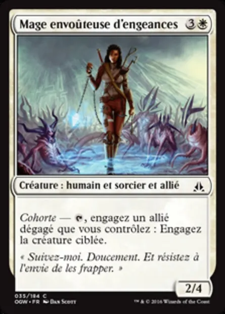 Mage envoûteuse d'engeances, carte Magic OGW 35 — extension Le serment des Sentinelles