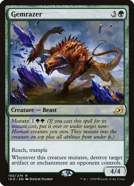Terrasseur de gemmes, carte Magic PIKO 155p — extension Ikoria: Lair of Behemoths Promos