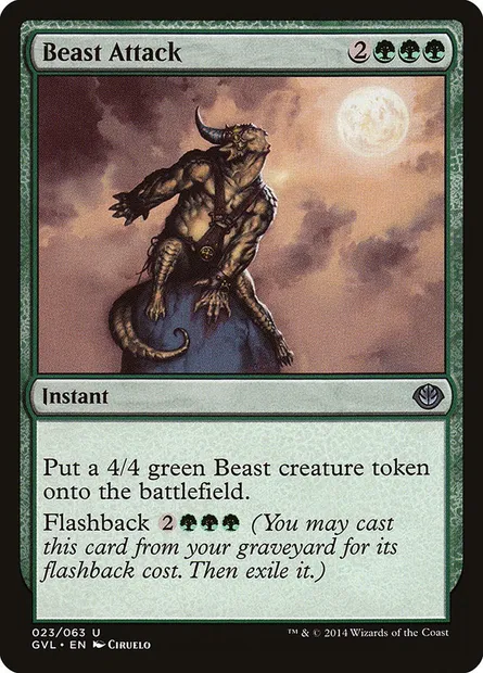 Beast Attack, Magic card GVL 23 — Duel Decks Anthology: Garruk vs. Liliana set