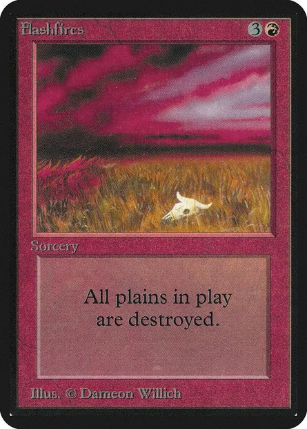 Flashfires, Magic card LEA 151 — Limited Edition Alpha set