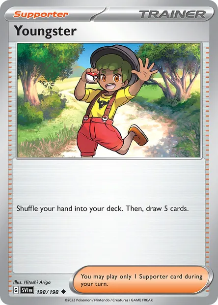 Youngster, Pokémon card SVI 198 — Scarlet & Violet set